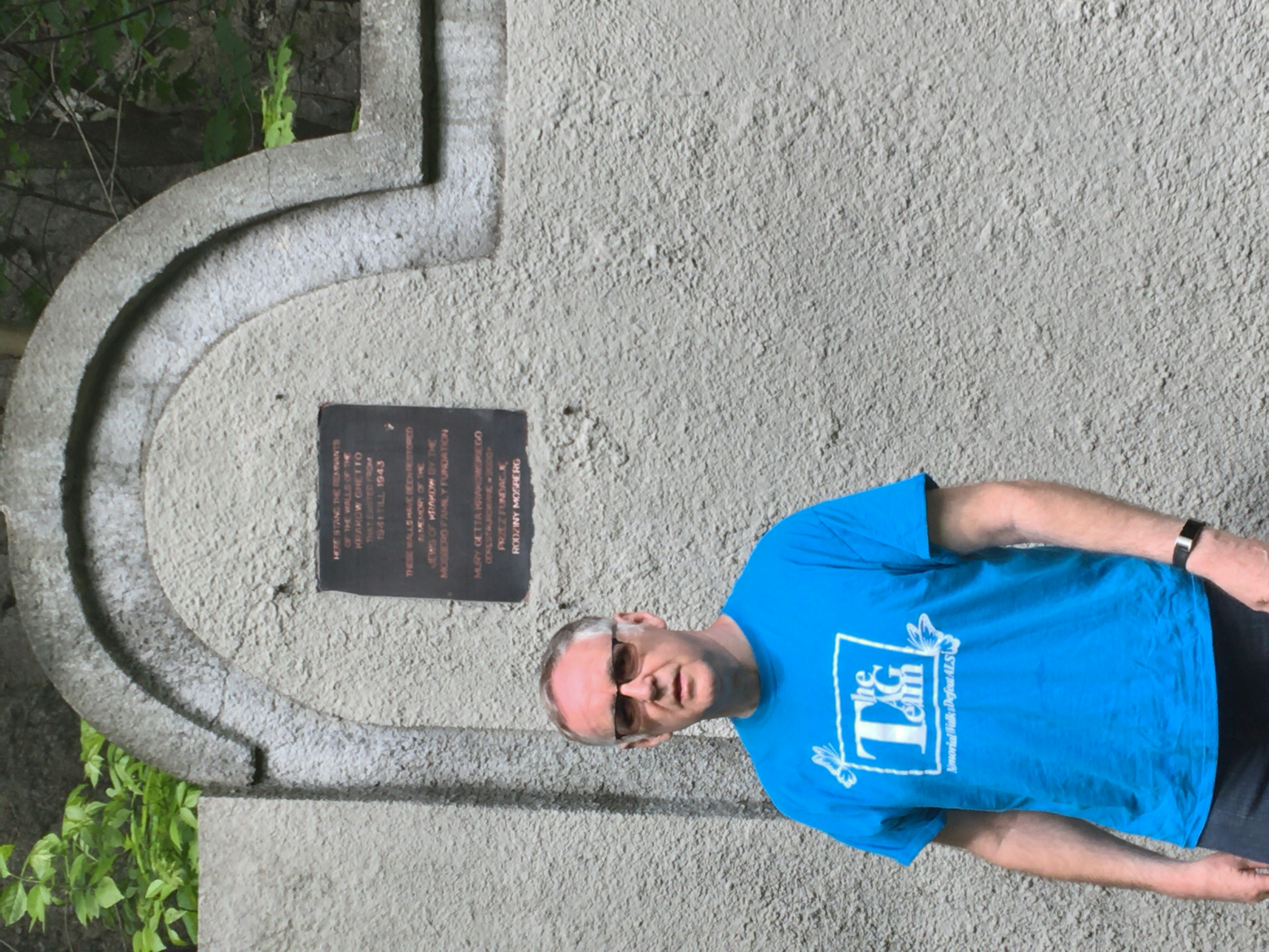 One of the last remaining parts of the Krakow Ghetto wall